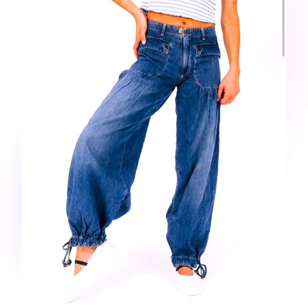 Free People wide leg jeans